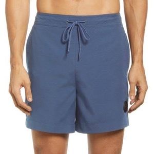 Ted Baker Trehil Plain Swim Shorts Trunks Blue 5” Inseam Elastic Drawstring XL